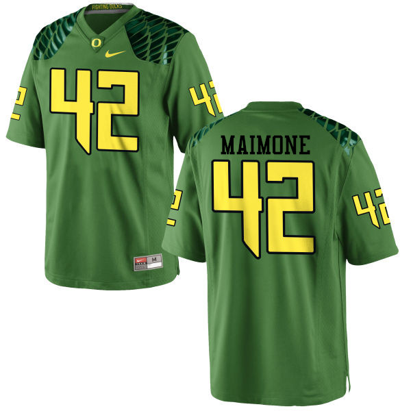 Men #42 Blake Maimone Oregon Ducks College Football Jerseys-Apple Green